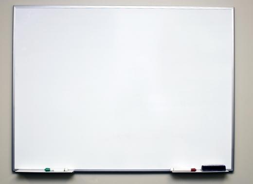 A dry erase board is also known as a white board.