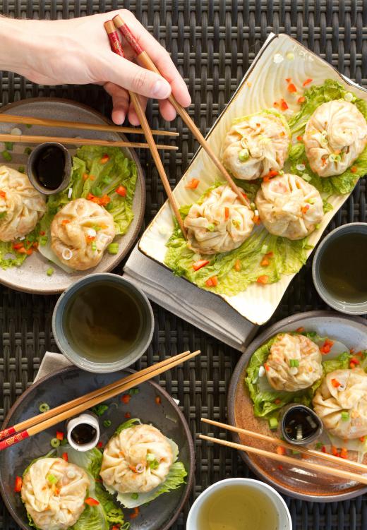 A special dim sum steamer can be used to make Asian-style steamed dumplings.