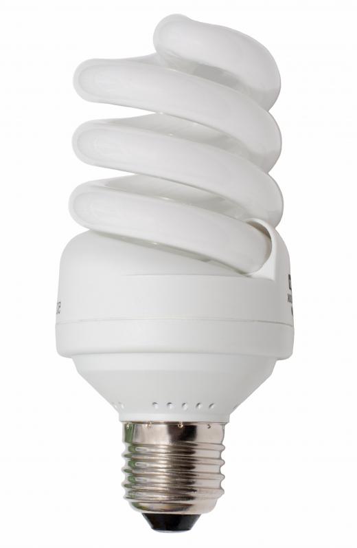 Energy efficient CFL lights can help make a hotel more environmentally friendly.