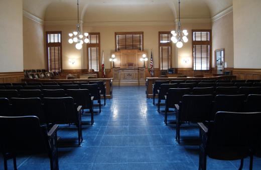 Some courtrooms have pre-installed cameras for internal record keeping.