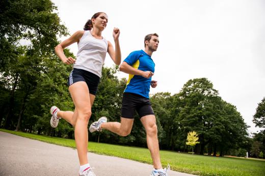 Jogging can provide boxers with an aerobic workout.