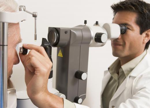 A hospital optometrist may specialize in treating a certain group of people, such as the elderly, who tend to have increased problems with vision.