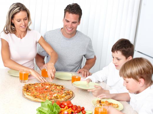 Research shows that children, as well as adults, tend to eat healthier foods when sitting down to a family meal.