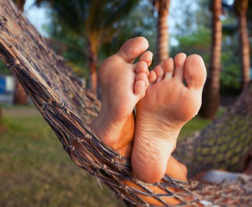 Hammocks are sleeping contraptions that are used for a person's relaxation.