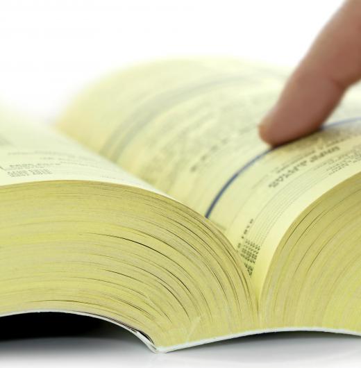 The White Pages, a residential listing, are generally accompanied by the Yellow Pages, which list businesses.