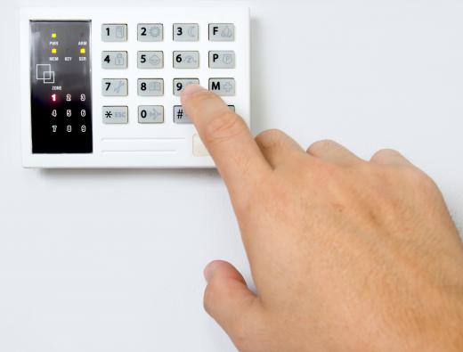 On the electronic security door, features like electronic keypads may be implemented.