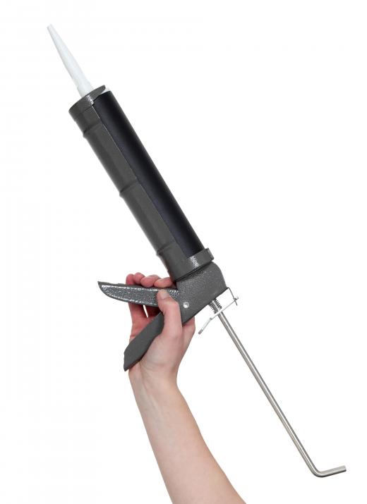 A caulking gun is a basic tool needed for a security gun.