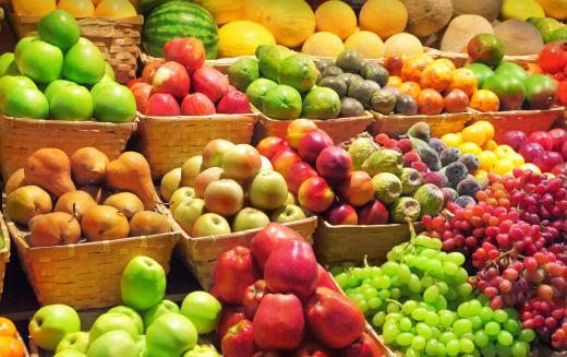 Many fat free vegan foods can be found in the produce section of a grocery store, or from a local farmer's market.