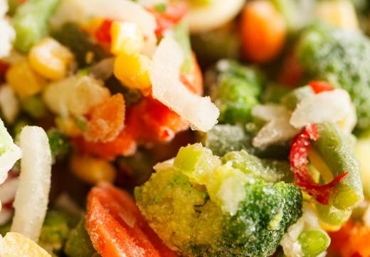 Low-carb frozen foods may include vegetables.