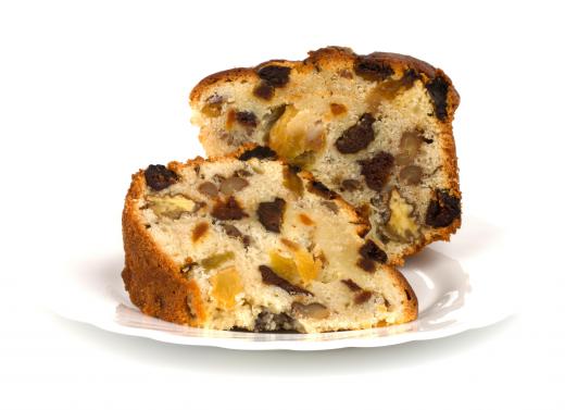 Fruit cake is popular around Christmas time.