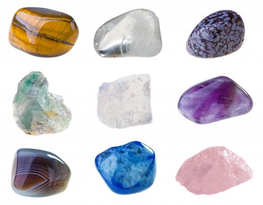 Gemstones, which can be used to treat chakra problems.