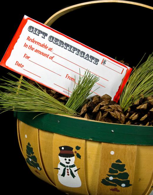 Save wrapping paper by using baskets.