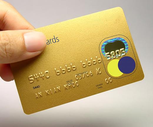 A gold credit card may give its holder special privileges.