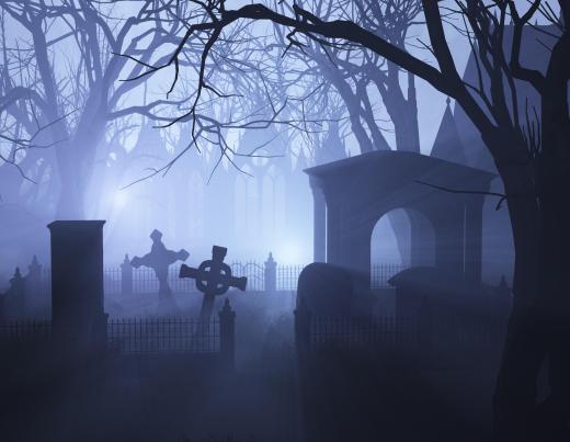 Graveyards are often thought to contain vampires in folklore.