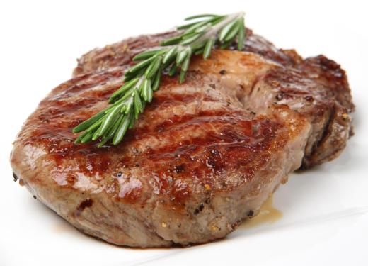 A grilled sirloin steak.