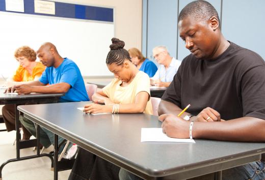 The ASVAB is a battery of tests that is often taken by high school students, though it is open to older people as well, for enlistment in the military.