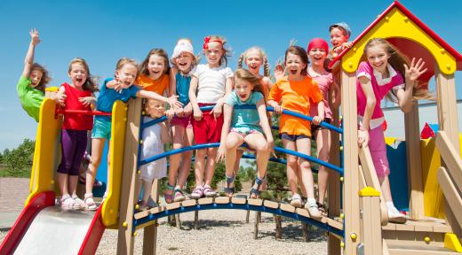 Recreation workers might schedule activities for children utilizing playgrounds.