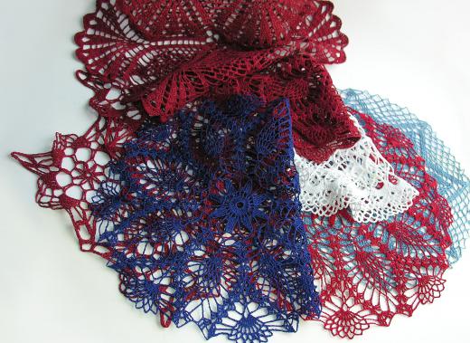 Finer threads should be used to make delicate projects like doilies.