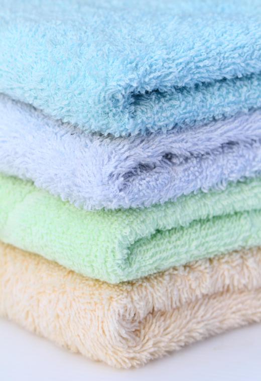 A person with sensitive skin shouldn't use abrasive towels or washcloths.