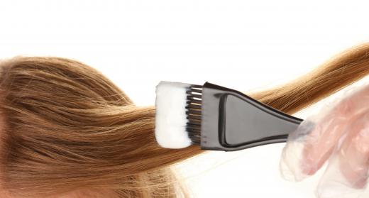 Use a tint brush to apply hair dye.