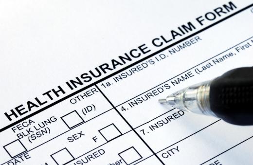 A health insurance claim form.