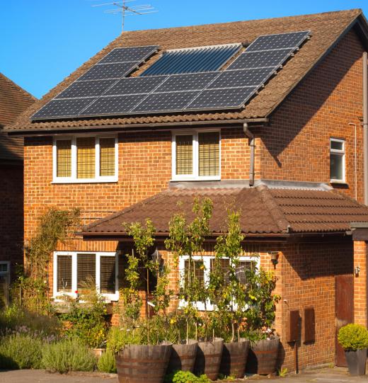 Solar panels on a home are an alternative to using fossil fuels.