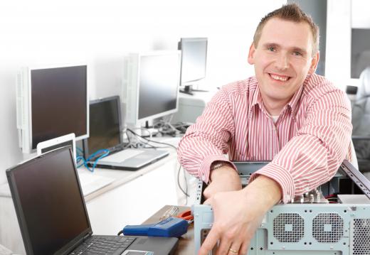 Some IT professionals specialize in hardware, while others focus on programming software.