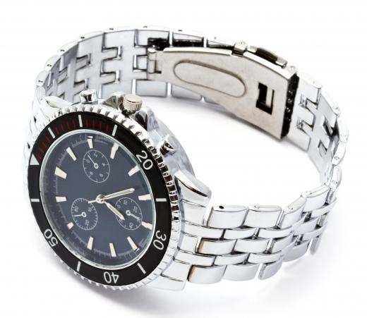 A two-tone watch.