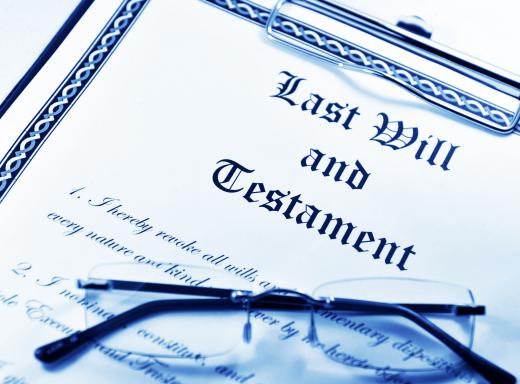 A will specifies how someone's assets should be divided upon his death.