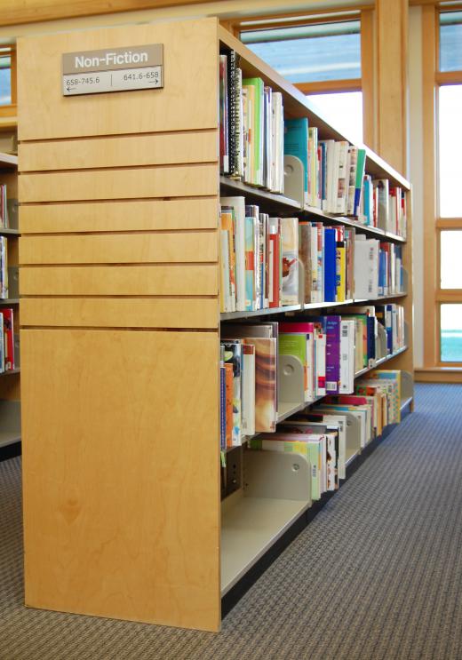 Books categorized using the Dewey Decimal System.