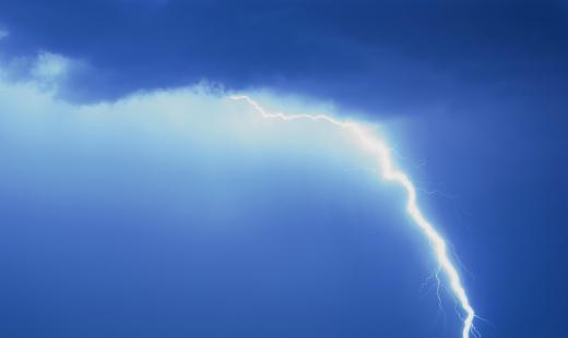 Lightning is a type of external risk, as it is beyond the control of humans.