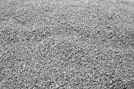 Gravel may be used to line a french drain.