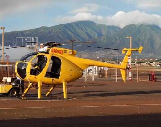 Helicopters may be used for hydroseeding.