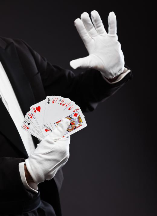 Card tricks are a popular form of parlor trick.