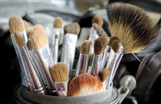 A makeup artist will need a variety of makeup brushes.