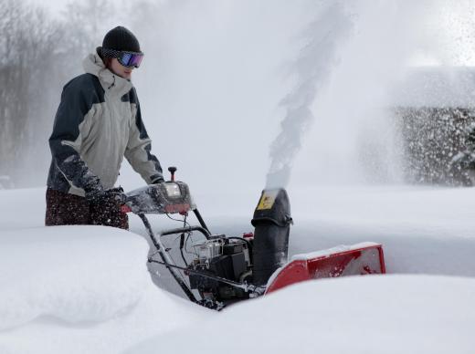 If the average snowfall in an area exceeds eight inches, a gasoline-powered two-stage snow blower can handle the deep snow.