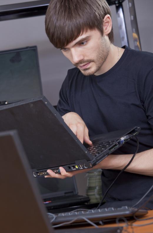 An application programmer working.