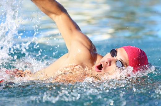 A swim spa allows swimming for exercise in a small space.