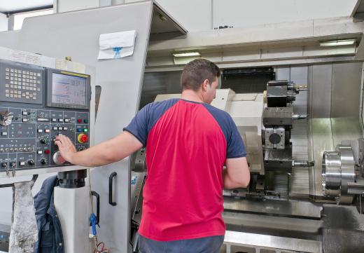 A CNC lathe machinist must monitor the work, making all necessary adjustments.