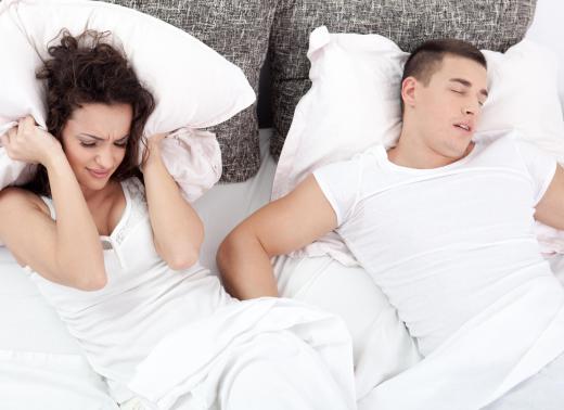 Snoring may be a sign of sleep apnea.