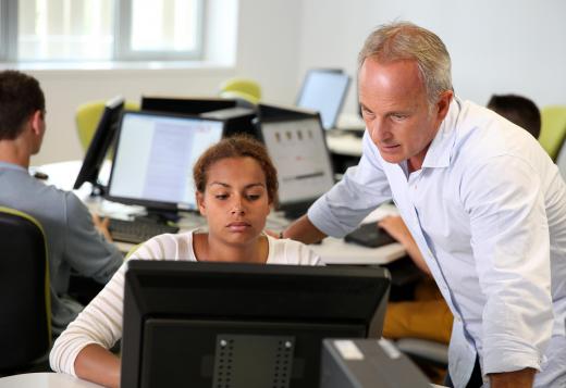 Computers can be used to test or train multiple students at once.