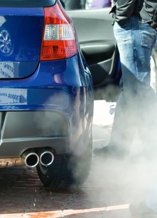 U.S. states require vehicle inspections that test the types and amounts of gases released in the exhaust of a car or truck.