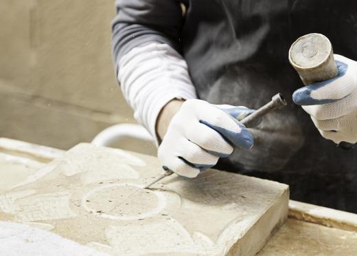 Stonemasons often work on gravestones.