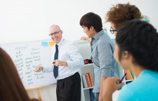 A communications teacher in the U.S. may work with students who are not native English speakers.