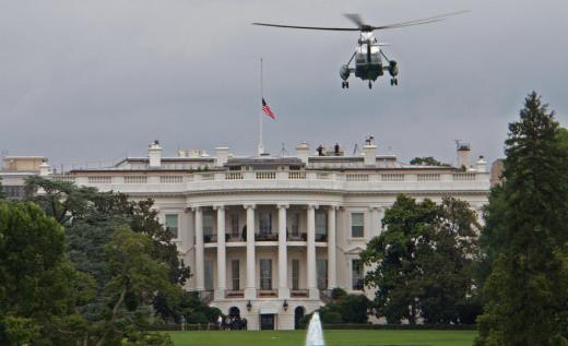 Marine One, a helicopter, can be used to shuttle the President to Andrews Air Force Base, where Air Force One is based, in an emergency.