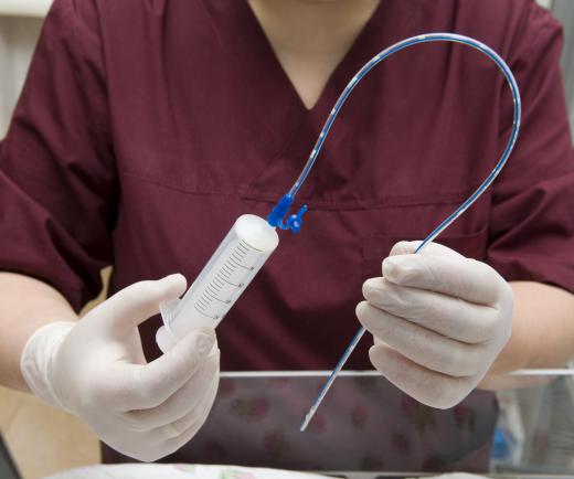 A Dobhoff tube is a small, flexible type of nasogastric tube.