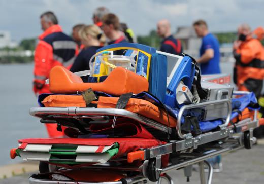 An emergency medical technician (EMT) may learn to take vital signs and measure a patient's breathing in a classroom setting.