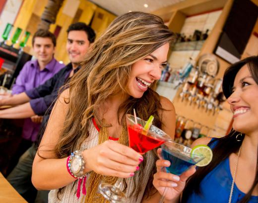 Socializing at bars is one way to meet new people and meet new friends.