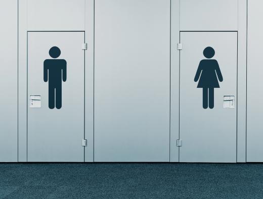 The most basic washroom signage distinguishes the men’s facility from the women’s.