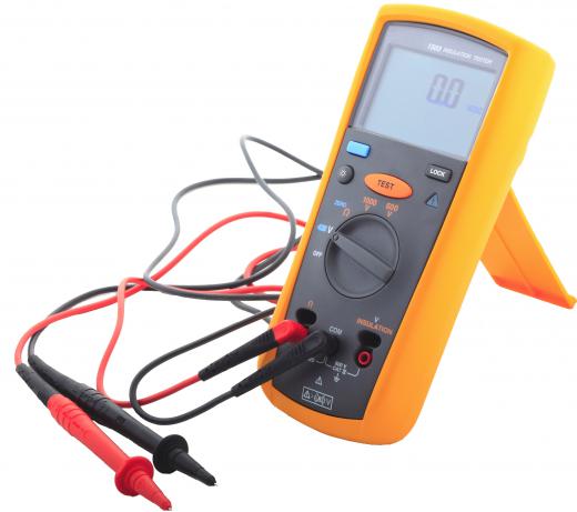 A digital pocket multimeter.